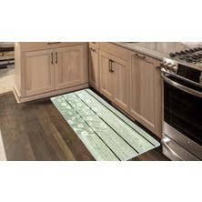 Colorix Kaymaz Deri Taban Tezgah Önü Mutfak Paspası 75 x 150 cm No: 469