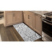 Colorix Kaymaz Deri Taban Tezgah Önü Mutfak Paspası 75 x 150 cm No: 479