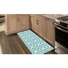 Colorix Kaymaz Deri Taban Tezgah Önü Mutfak Paspası 75 x 150 cm No: 482