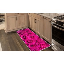 Colorix Kaymaz Deri Taban Tezgah Önü Mutfak Paspası 75 x 150 cm No: 490