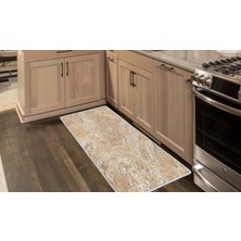 Colorix Kaymaz Deri Taban Tezgah Önü Mutfak Paspası 75 x 150 cm No: 502