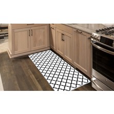 Colorix Kaymaz Deri Taban Tezgah Önü Mutfak Paspası 75 x 150 cm No: 512