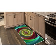 Colorix Kaymaz Deri Taban Tezgah Önü Mutfak Paspası 75 x 150 cm No: 515