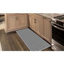 Colorix Kaymaz Deri Taban Tezgah Önü Mutfak Paspası 75 x 150 cm No: 518