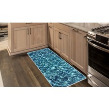 Colorix Kaymaz Deri Taban Tezgah Önü Mutfak Paspası 75 x 150 cm No: 526