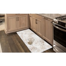 Colorix Kaymaz Deri Taban Tezgah Önü Mutfak Paspası 75 x 150 cm No: 537