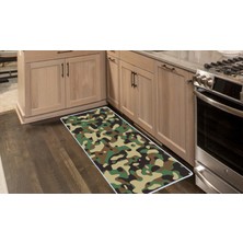 Colorix Kaymaz Deri Taban Tezgah Önü Mutfak Paspası 75 x 150 cm No: 538