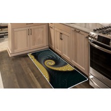 Colorix Kaymaz Deri Taban Tezgah Önü Mutfak Paspası 75 x 150 cm No: 568