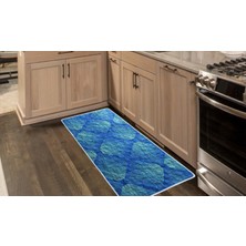 Colorix Kaymaz Deri Taban Tezgah Önü Mutfak Paspası 75 x 150 cm No: 591