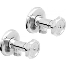 Arçe  Klozet Bağlantı Ara Musluk Seti 2 Li