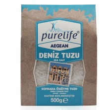 Pure Life Aegean Granül Deniz Tuzu Kutu 500g + Degirmen 250g