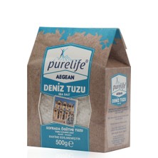 Pure Life Aegean Granül Deniz Tuzu Kutu 500g + Degirmen 250g