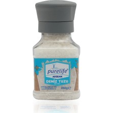 Pure Life Aegean Granül Deniz Tuzu Kutu 500g + Degirmen 250g