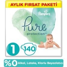 PRİMA PURE BEBEK BEZİ 1 BEDEN 140 ADET AYLIK FIRSAT PAKETİ