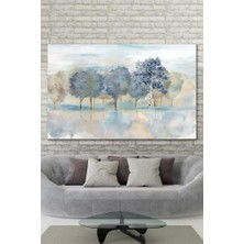 Hediyeler Kapında 50 x 70 Mavi Painting Duvar Kanvas Tablo