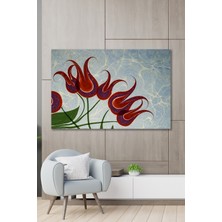 Hediyeler Kapında 100 x 140 Ebru Sanatı Duvar Kanvas Tablo Painting