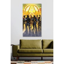 Hediyeler Kapında 60 x 120 Dekoratif Cs-Go Duvar Kanvas Tablo