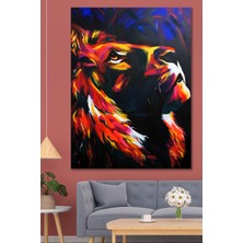 Hediyeler Kapında 100 x 140 Lion Duvar Kanvas Tablo