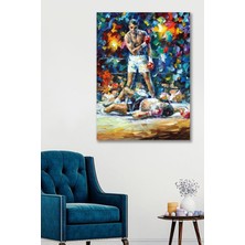 Hediyeler Kapında 100 x 140 Muhammed Ali Ring Duvar Kanvas Tablo