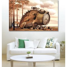 Hediyeler Kapında 70 x 100 Zaman Duvar Kanvas Tablo