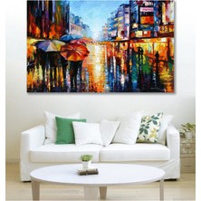 Hediyeler Kapında 50 x 70 Yağmur Sürreal Duvar Kanvas Tablo