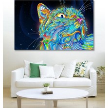 Hediyeler Kapında 50 x 70 Dekoratif Cat Kanvas Duvar Tablo