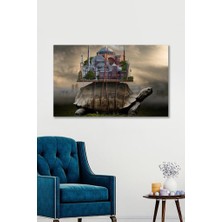 Hediyeler Kapında 70 x 100 Mimari Duvar Kanvas Tablo