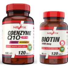 Nevfix Coenzyme 200 Mg 120 Tablet Biotin 5000 Mcg 120 Tablet