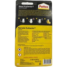 Pattex Metal Plastik Cam Kontakt Yapıştırıcı 50G