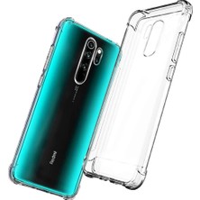 Express Hangar Xiaomi Redmi Note 8 Köşe Korumalı Darbeye Dayanıklı Şeffaf Koruyucu Kılıf