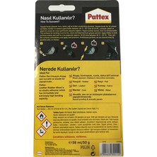 Pattex Deri Kauçuk Ahşap Kontakt Yapıştırıcı  50G