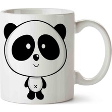 Art Hediye Büyük Panda Kafa Kupa Bardak