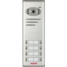 AUDIO 008328 E08 Basic Kameralı Butonlu Zil Paneli 8Li