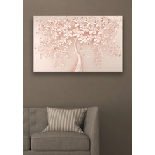 Hediyeler Kapında  Pudra Gelincik Duvar Kanvas Tablo 50 x 70 cm