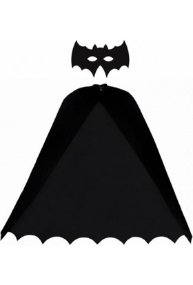 Kostümce Batman Pelerin ve Maske Seti Çocuk
