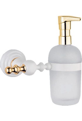 Saray Banyo Artemis Beyaz Gold Sıvı Sabunluk