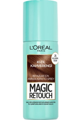 L'Oréal Paris Magic Retouch Beyaz Dipleri Kapatıcı Sprey - Kızıl Kahverengi