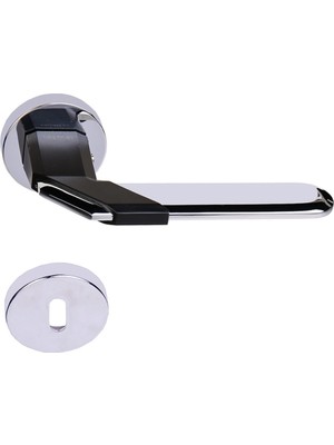 Ventus Kapı Kolu Oda Tipi Krom - Mat Siyah Metal