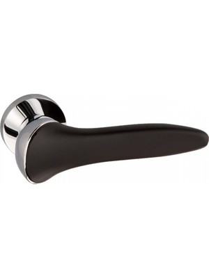 Ventus 4012.BK.CP.MB Kapı Kolu Wc Tipi Krom - Mat Siyah Metal