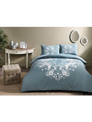 Taç Çift Kişilik Ranforce Nevresim Takımı Sonya Mint