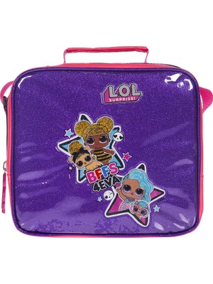 L.O.L. Beslenme Çantası Geniş İç Hacim ve Ayarlanabilir Askı ile 22x21x6.5 cm Pembe
