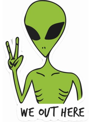 Stickermarket Alien Sticker
