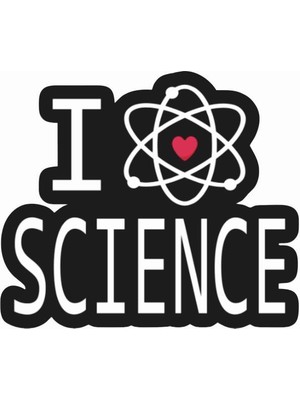 Stickermarket I Love Science Sticker
