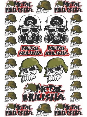 Stickermarket Metal Mulisha Motosiklet Sticker Seti
