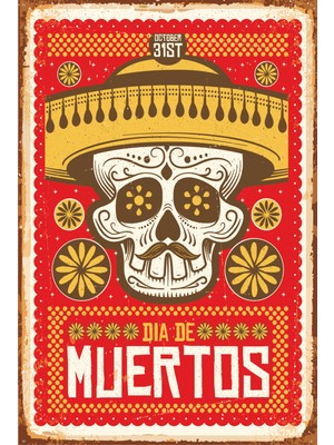 Hayat Poster Amigo Kuru Kafa Retro Vintage Ahşap Poster