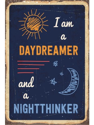 Hayat Poster Hayalperest Retro Vintage Ahşap Poster