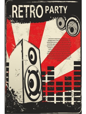 Hayat Poster Retro Parti Retro Vintage Ahşap Poster