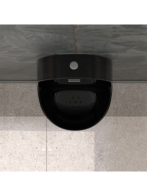 Lucco Avva 36 Cm Fotoselli Pisuvar Siyah