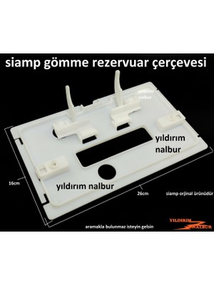 Siamp Gömme Rezervuar Buton Çerçevesi Büyük Boy İç Takım Basma Düğme Çerçeve