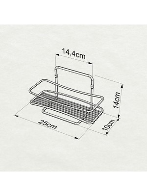 Tekno-tel Tek Katlı Banyo Rafı Bakır Bk004